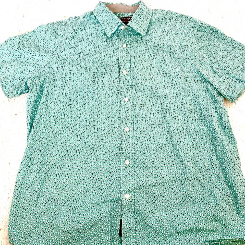 Large Michael Kors mens short sleeve shirt
